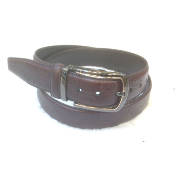 Fashion Men′s Leather Belt with Reversible Buckle